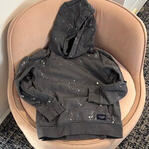 Abercrombie & Fitch Charcoal Splatter Hoodie